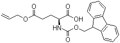 Fmoc-L-glutamic acid 5-allyl ester molecular structure (CAS 133464-46-7)