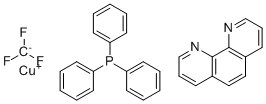结构式 CAS# 1334890-93-5, (1,10-菲咯啉)(三氟甲基)(三苯基膦)铜(I)