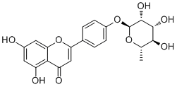Apigenin 4'-O-rhamnoside molecular structure (CAS 133538-77-9)