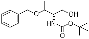 structure of CAS# 133565-43-2, Boc-O-benzyl-D-threoninol;Boc-(2R,3R)-2-Amino-3-phenylmethoxy-1-butanol; Boc-Threoninol(Bzl)