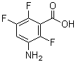 结构式 CAS# 133622-65-8, 3-氨基-2,5,6-三氟苯甲酸