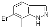 结构式 CAS# 1337880-06-4, 6-溴-7-甲基-1H-吲唑
