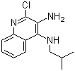 structure of CAS# 133860-76-1, 2-Chloro-N4-(2-methypropyl)-3,4-quinolinediamine;2-Chloro-3-amino-4-[N-(2-methylpropyl)]amino quinoline