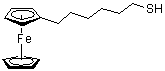 (6-Mercaptohexyl)ferrocene molecular structure (CAS 134029-92-8)