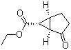structure of CAS# 134176-18-4, (1R,5S,6R)-rel-2-Oxobicyclo[3.1.0]hexane-6-carboxylic acid ethyl ester;(1SR,5RS,6SR)-2-Oxobicyclo[3.1.0]hexane-6-carboxylic acid ethyl ester; Ethyl (1alpha,5alpha,6alpha)-2-oxobicyclo(3.1.0)hexane-6-carboxylate