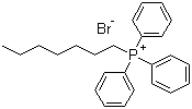 结构式 CAS# 13423-48-8, 正庚基三苯基溴化膦