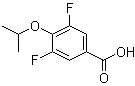 结构式 CAS# 1344109-54-1, 3,5-二氟-4-(异丙氧基)苯甲酸