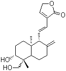 结构式 CAS# 134418-28-3, 脱水穿心莲内酯; 穿心莲丁素