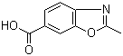 结构式 CAS# 13452-14-7, 2-甲基-1,3-苯并恶唑-6-羧酸