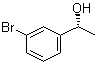 structure of CAS# 134615-24-0, (R)-1-(3-Bromophenyl)ethanol;(+)-1-(3-Bromophenyl)ethanol; (R)-1-(3'-Bromophenyl)ethanol; (alphaR)-3-Bromo-alpha-methylbenzenemethanol