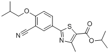 structure of CAS# 1346238-10-5, Febuxostat Isopropyl Ester;Isopropyl 2-(3-cyano-4-isobutoxyphenyl)-4-methylthiazole-5-carboxylate