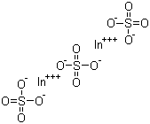 structure of CAS# 13464-82-9, Indium sulfate;Diindium tris(sulphate); Indium (III) sulfate; Sulfuric acid indium(3+) salt (3:2)