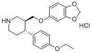 结构式 CAS# 1346597-97-4, 外消旋-反式-4-脱氟-4-乙氧基帕罗西汀盐酸盐