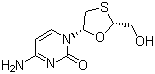structure of CAS# 134678-17-4, Lamivudine;(2R-cis)-4-Amino-1-[2-(hydroxymethyl)-1,3-oxathiolan-5-yl]-2(1H)-pyrimidinone; 2'-Deoxy-3'-thiacytidine