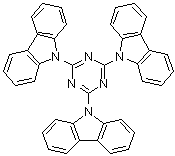 structure of CAS# 134984-37-5, 2,4,6-Tris(carbazolyl)-1,3,5-triazine;2,4,6-Tricarbazolo-1,3,5-triazine; 2,4,6-Tricarbazolyl-1,3,5-triazine