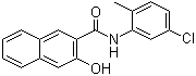 N-(5-氯-2-甲基苯基)-3-羟基-2-萘甲酰胺分子结构 (CAS 135-63-7)