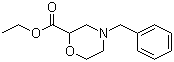 structure of CAS# 135072-32-1, 4-Phenylmethyl-2-morpholinecarboxylic acid ethyl ester