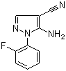 structure of CAS# 135108-48-4, 5-Amino-1-(2-fluorophenyl)-1H-pyrazole-4-carbonitrile