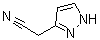structure of CAS# 135237-01-3, 1H-Pyrazole-3-acetonitrile;3-Cyanomethylpyrazole