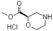 结构式 CAS# 1352709-55-7, (2R)-2-吗啉羧酸甲酯盐酸盐