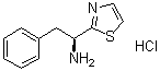 structure of CAS# 135383-60-7, (S)-Dolaphenine hydrochloride;(S)-alpha-(Phenylmethyl)-2-thiazolemethanamine monohydrochloride