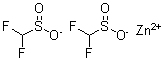 结构式 CAS# 1355729-38-2, 二氟甲烷亚磺酸锌