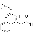 structure of CAS# 135865-78-0, (S)-tert-Butyl 3-oxo-1-phenylpropylcarbamate