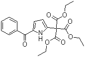 (5-Benzoyl-1H-pyrrol-2-yl)methanetricarboxylic acid triethyl ester molecular structure (CAS 136116-84-2)
