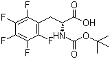 structure of CAS# 136207-26-6, Boc-D-pentafluorophenylalanine