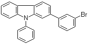 结构式 CAS# 1365118-41-7, 2-(3-溴苯基)-9-苯基-9H-咔唑
