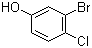 结构式 CAS# 13659-24-0, 3-溴-4-氯苯酚