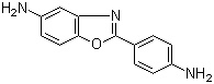 structure of CAS# 13676-47-6, 2-(4-Aminophenyl)-5-aminobenzoxazole;5-Amino-2-(4-aminophenyl)benzoxazole; 5-Amino-2-(p-aminophenyl)benzoxazole