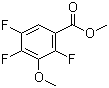 结构式 CAS# 136897-64-8, 2,4,5-三氟-3-甲氧基苯甲酸甲酯