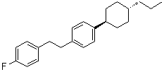 trans-1-[2-(4-Fluorophenyl)ethyl]-4-(4-propylcyclohexyl)benzene molecular structure (CAS 136922-40-2)