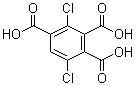结构式 CAS# 137071-78-4, 2,5-二氯-1,3,4-苯三甲酸