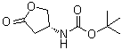 结构式 CAS# 137105-97-6, [(3R)-四氢-5-氧代-3-呋喃基]氨基甲酸叔丁酯