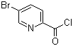 structure of CAS# 137178-88-2, 5-Bromopyridine-2-carbonyl chloride