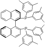 结构式 CAS# 137219-86-4, (R)-联萘(3,5-二甲苯基)膦; (R)-(-)-1,1'-联萘-2,2'-双二(3,5-二甲苯基)膦