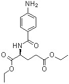 N-(4-Aminobenzoyl)-L-glutamic acid diethyl ester molecular structure (CAS 13726-52-8)