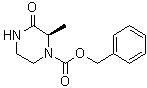 结构式 CAS# 1373232-19-9, (R)-2-甲基-3-氧代哌嗪-1-羧酸苄酯