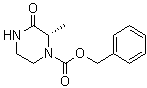 (2S)-2-Methyl-3-oxo-1-piperazinecarboxylic acid phenylmethyl ester molecular structure (CAS 1373232-22-4)