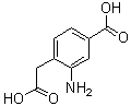 结构式 CAS# 1373232-85-9, 2-氨基-4-羧基苯乙酸