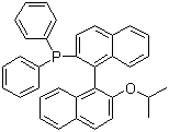 (S)-(+)-(Diphenylphosphino)-2'-isopropoxy-1,1'-binaphthyl molecular structure (CAS 137769-30-3)