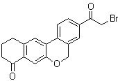 structure of CAS# 1378390-29-4, 3-(2-Bromoacetyl)-10,11-dihydro-5H-benzo[d]naphtho[2,3-b]pyran-8(9H)-one