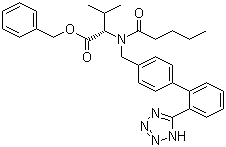structure of CAS# 137863-20-8, Valsartan benzyl ester;(S)-N-Valeryl-N-([2'-(1H-tetrazole-5-yl)biphen-4-yl]methyl)valine benzyl ester