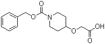 structure of CAS# 138163-07-2, (1-N-Cbz-piperidin-4-yloxy)acetic acid
