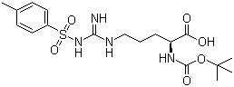 结构式 CAS# 13836-37-8, N-叔丁氧羰基-N'-甲苯磺酰基-L-精氨酸