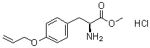 结构式 CAS# 138535-28-1, O-烯丙基-L-酪氨酸甲酯盐酸盐