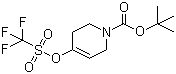 structure of CAS# 138647-49-1, 3,6-Dihydro-4-[[(trifluoromethyl)sulfonyl]oxy]-1(2H)-pyridinecarboxylic acid tert-butyl ester;1-(tert-Butoxycarbonyl)-1,2,3,6-tetrahydropyridin-4-yl trifluoromethanesulfonate