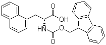 结构式 CAS# 138774-93-3, Fmoc-D-3-(1-萘基)丙氨酸; N-芴甲氧羰基-D-3-(1-萘基)丙氨酸